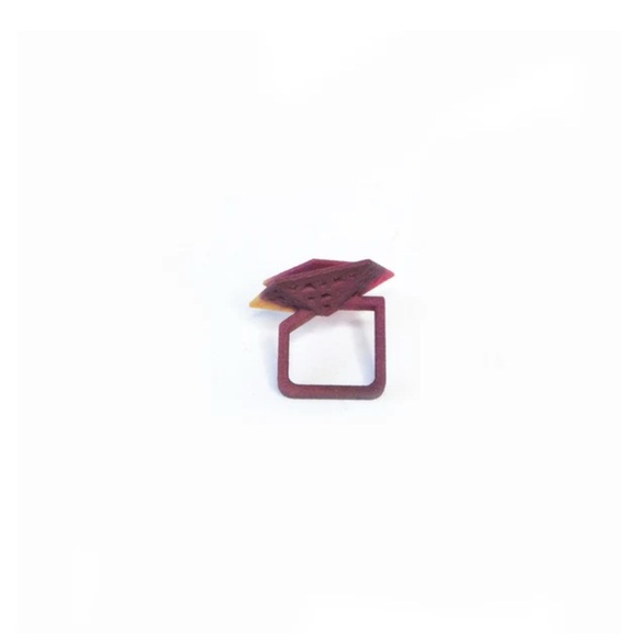 VARILY NWOT Cocktail Ring Perforated Vertigo, Size 7 - Picture 7 of 10